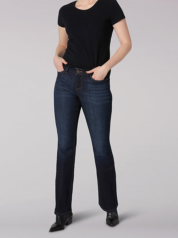 Women's Secretly Shapes Regular Fit Bootcut Jean (Petite)