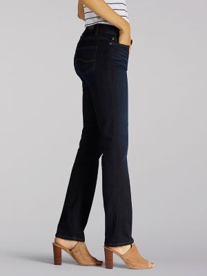 Women's Ultra Lux Comfort with Flex Motion Straight Jean (Petite ...