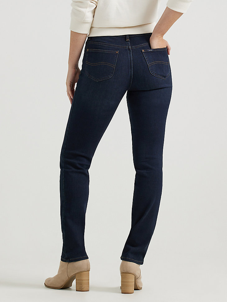 Women's Ultra Lux Comfort Slim Straight Jean in Dark And Hazy alternative view 2