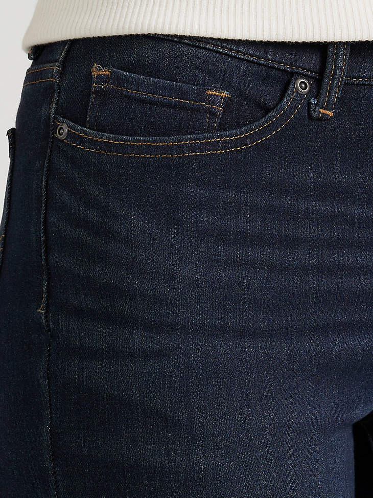 Women's Ultra Lux Comfort Slim Straight Jean in Dark And Hazy alternative view 4