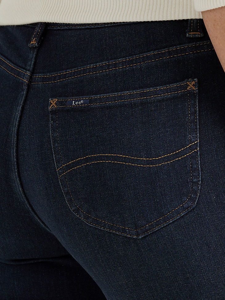 Women's Ultra Lux Comfort Slim Straight Jean in Dark And Hazy alternative view 5