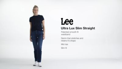 Lee Women's Ultra Lux High-Rise Tapered Crop Jean, Soar, 4