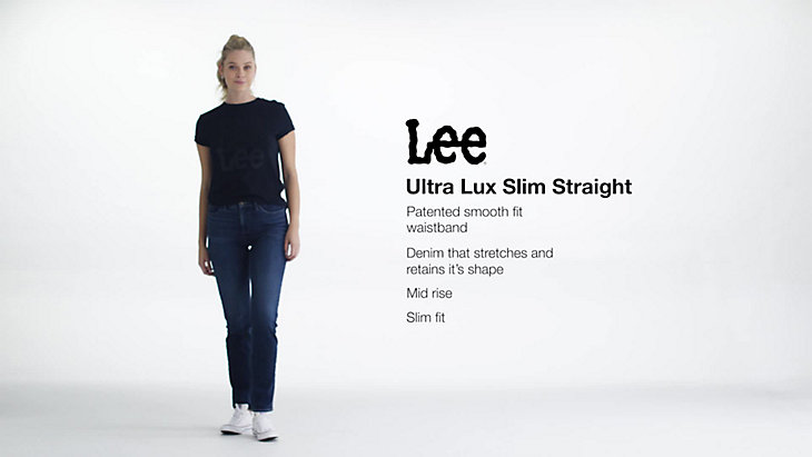 Women's Ultra Lux Comfort Slim Straight Jean (Petite) in Celestial alternative view 7