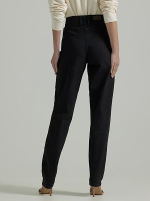 Women&rsquo;s Side Elastic Jean in Black