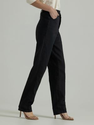 Women&rsquo;s Side Elastic Jean in Black