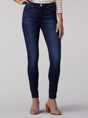 Parisian Tall skinny high waist jeggings in mid wash