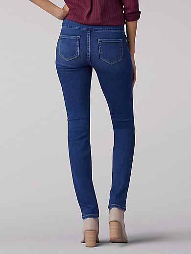 Coolred-Women Denim Mid-Rise Elasticity Slim Fitted Stylish Oversized Jean 