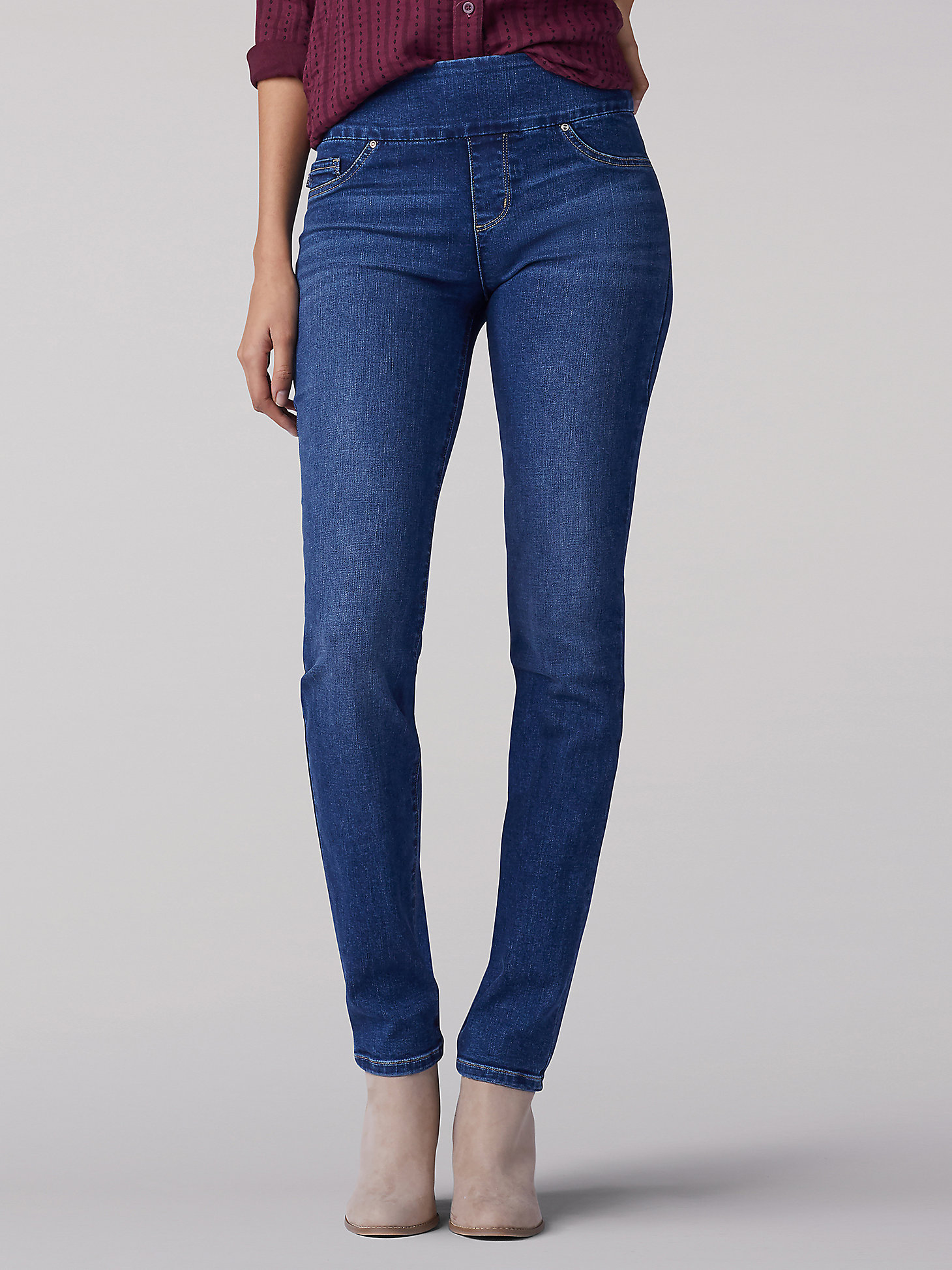 Women’s Sculpting Slim Fit Slim Leg Pull On Jean in Expedition alternative view 3