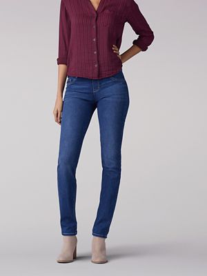 slimming fit rebound slim straight leg jeans