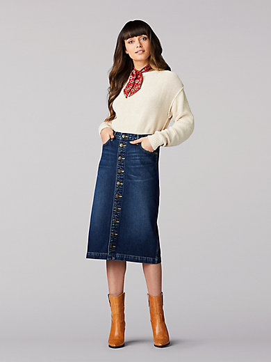 Vintage 70s high-waisted skirt
