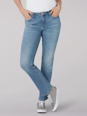 Details about   Lee Womens Classic Fit Straight Leg At The Waist Petites Jeans/Pants~340366H $44 