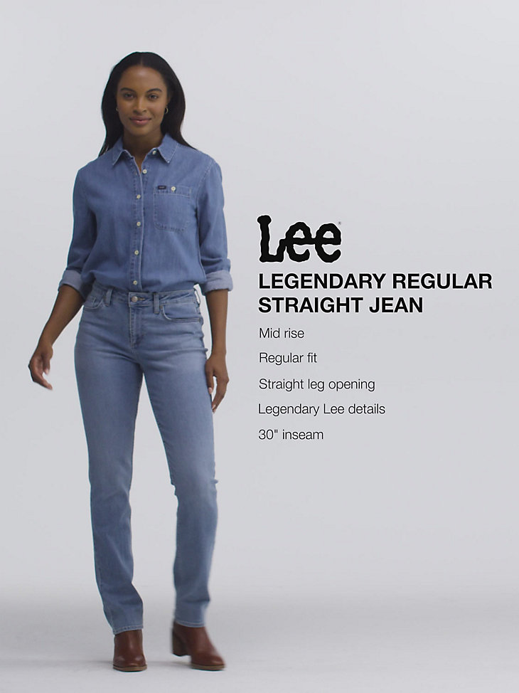 Lee Women's Legendary Regular Fit Straight Leg Jean 