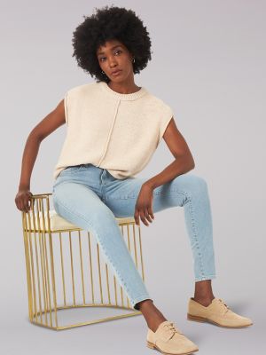 WOMEN'S HERITAGE HIGH RISE SKINNY JEAN IN CLIFF TONE