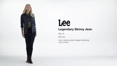 Lee mid sale rise skinny jeans