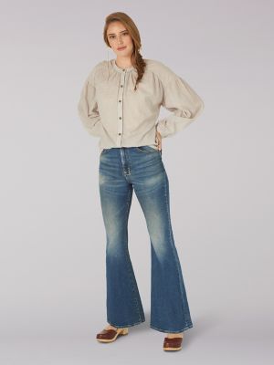 Women's High Rise Flare Jean