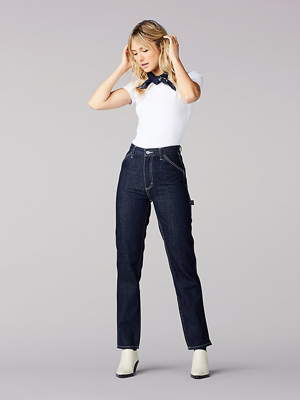 Women's Vintage Modern High Rise Dungaree Ankle Jean