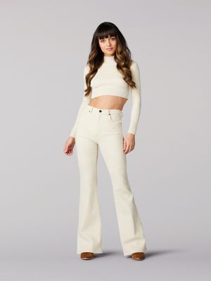 lee high rise flare jeans