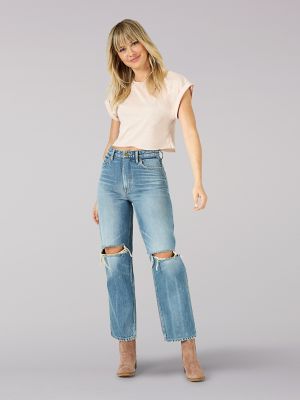 lee women's high waisted jeans