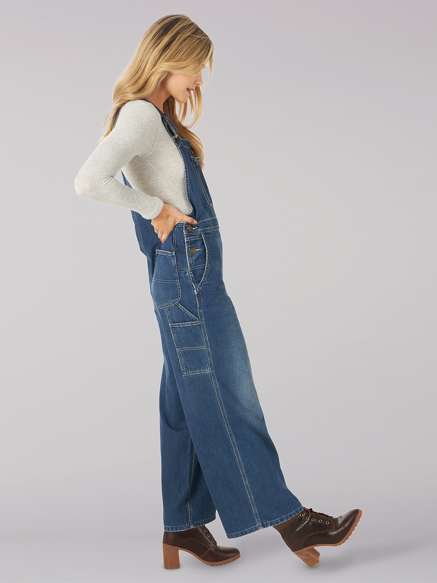 Women's Vintage Modern Relaxed Overall in Kansas Fade alternative view 2