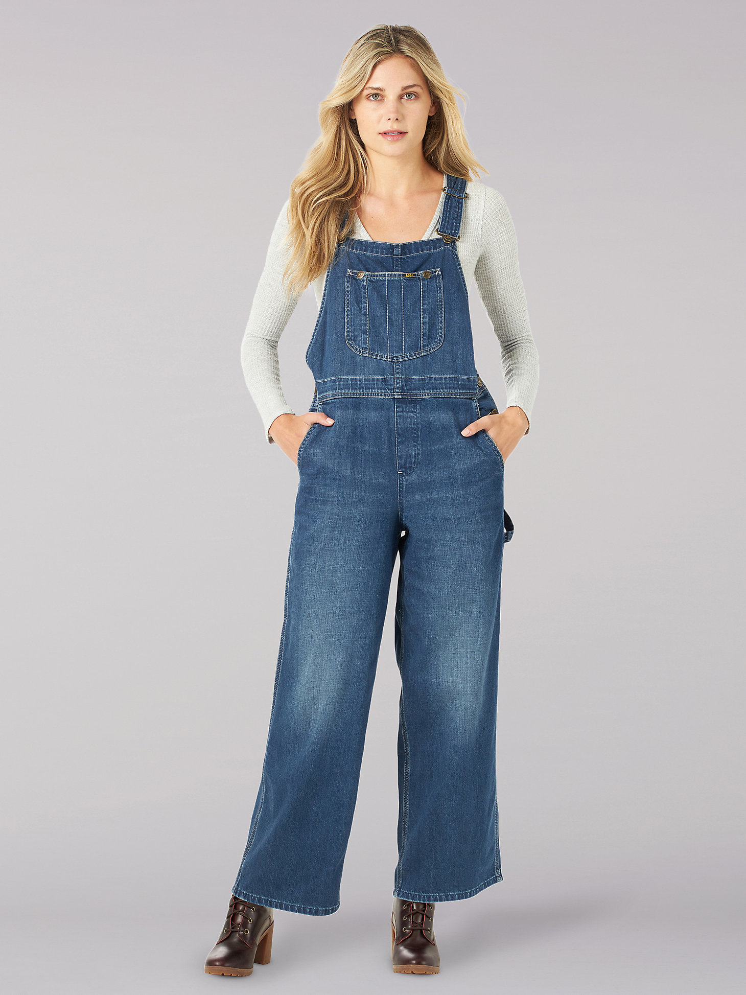 Women's Vintage Modern Relaxed Overall in Kansas Fade main view