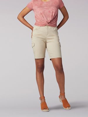 Flex To Go Relaxed Fit Cargo Bermuda Petite Lee