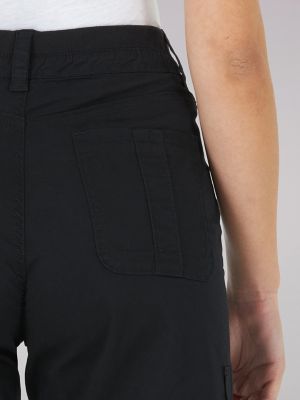 Women's Relaxed Fit Avey Knitwaist Bermuda in Black alternative view 4