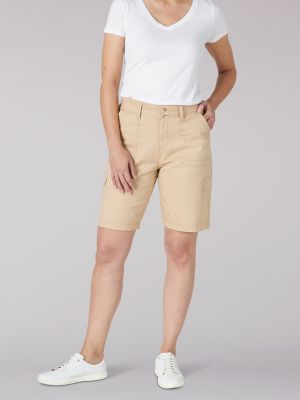 Casual Stretch Twill Shorts - Vintage Khaki