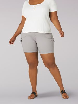 lee regular fit mid rise shorts