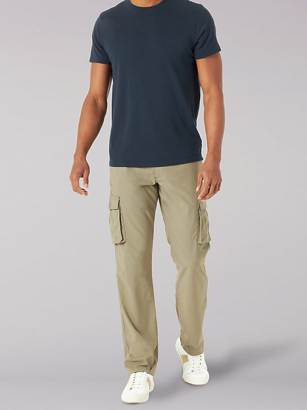 Men's Extreme Comfort Synthetic Cargo Straight Fit Pant