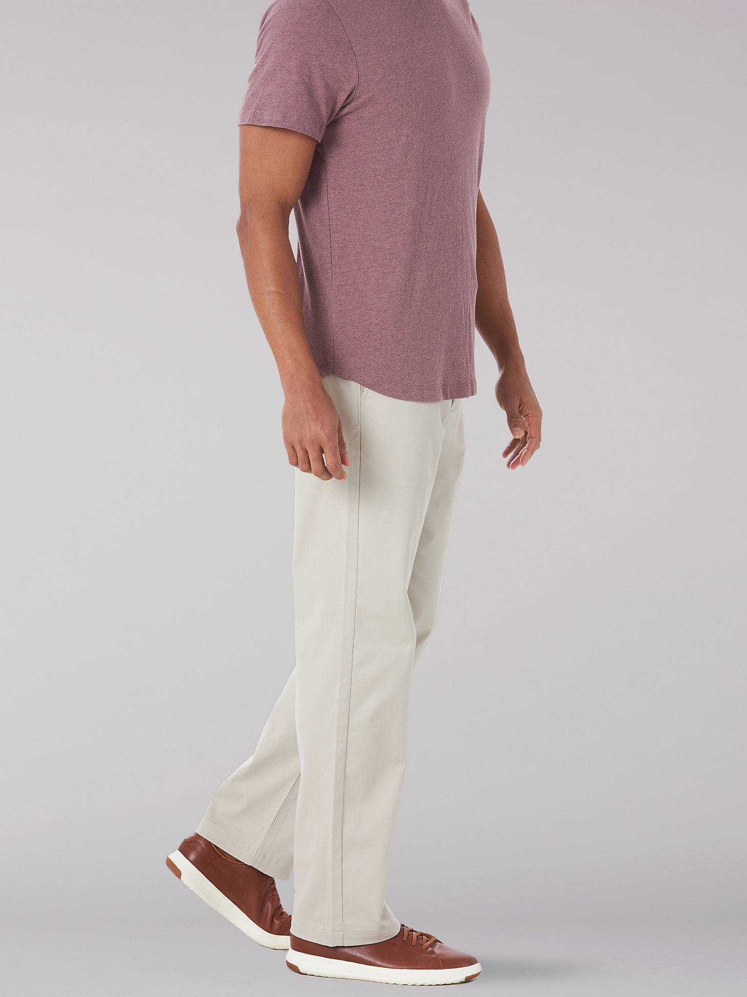 Men's Extreme Comfort MVP Straight Fit Flat Front Pant in Salina Stone alternative view 2
