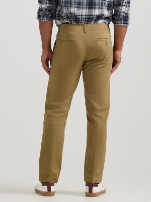 Men's Extreme Motion Flat Front Khaki Pant in Bronze alternative view 2