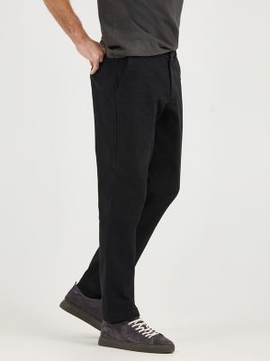 Men's Extreme Motion Relaxed Fit Khaki Pant in Black