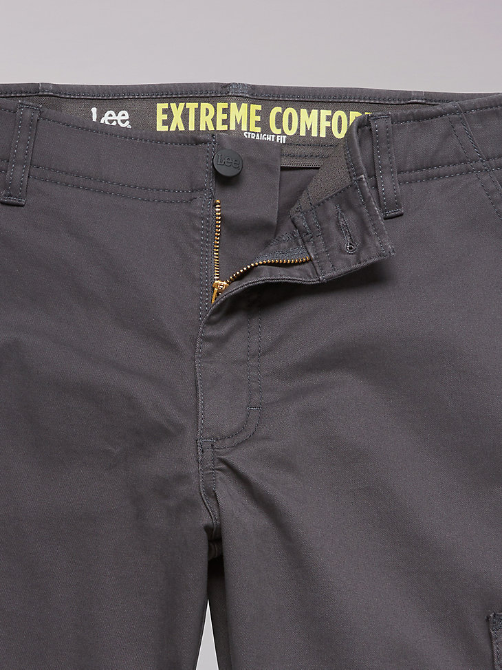 Men's Extreme Comfort Cargo Twill Pant in Charcoal alternative view 4