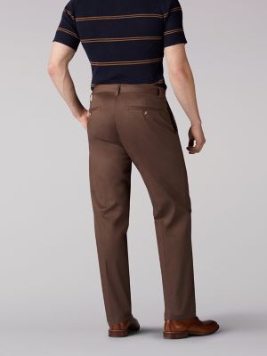 Men's 30 in. x 32 in. Khaki Cotton/Polyester/Spandex Flex Work Pants with 6  Pockets