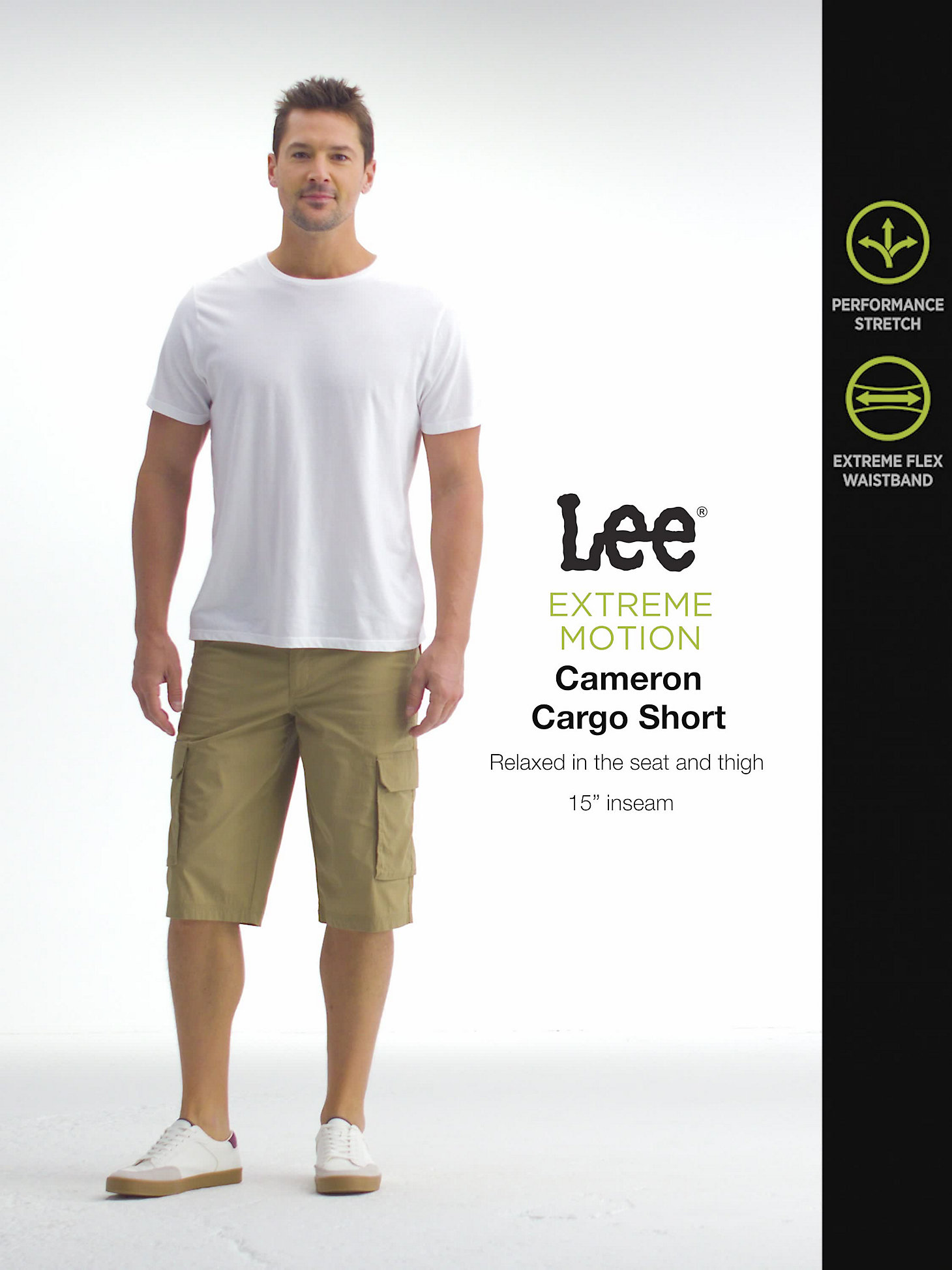 Men's Extreme Motion Cameron Relaxed Fit Cargo Short in Union All Black alternative view 5