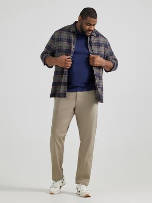 Men's Extreme Motion Relaxed Fit Khaki Pant (Big & Tall) in Khaki main view