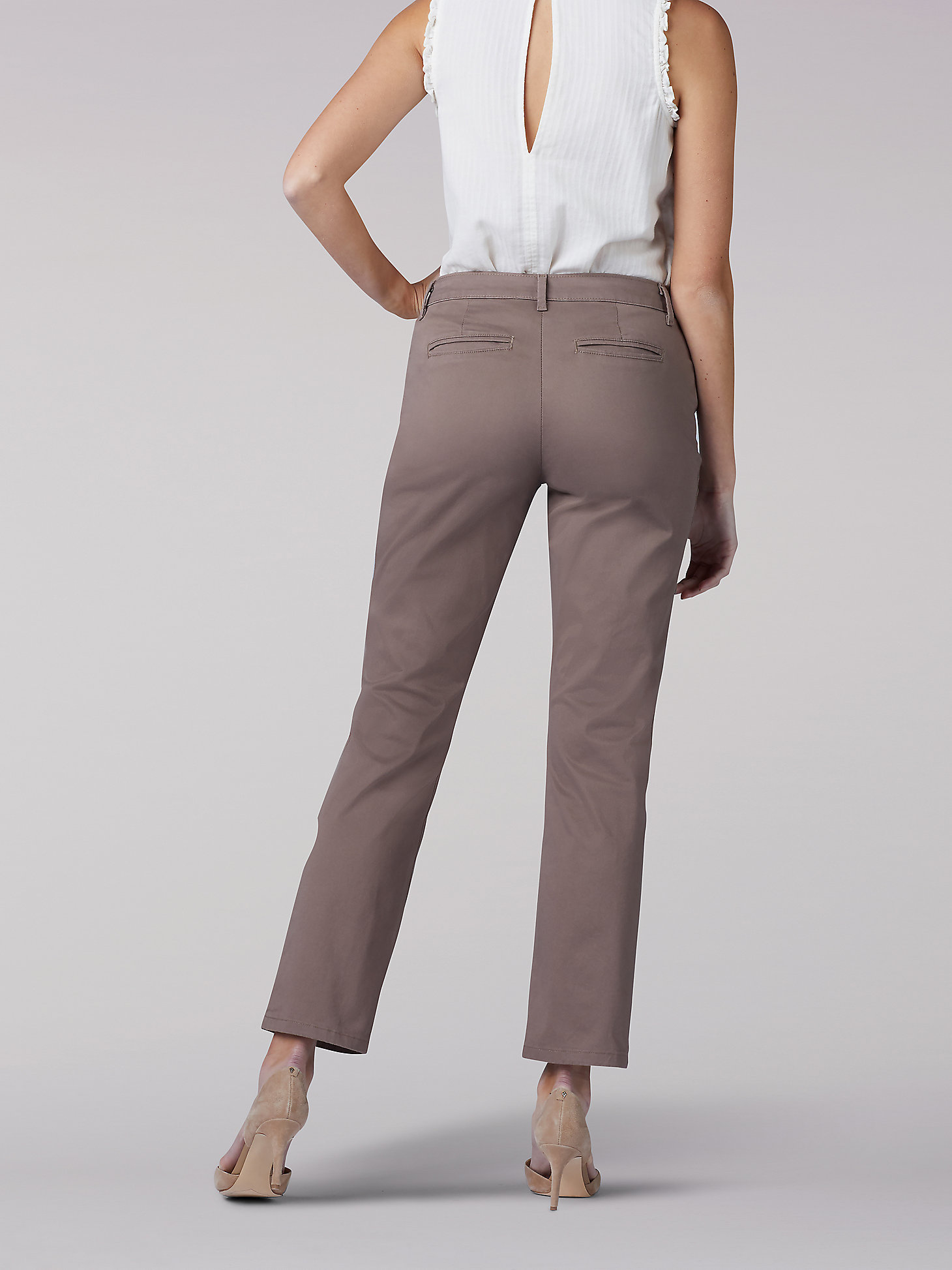 Women’s Relaxed Fit Straight Leg Pant (All Day Pant) (Petite) in Falcon alternative view 1