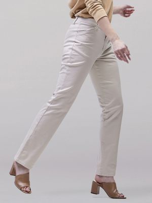 Women&rsquo;s Relaxed Fit Straight Leg Pant (All Day Pant) in Parchment
