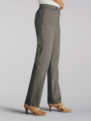 Women&rsquo;s Relaxed Fit Straight Leg Pant (All Day Pant) in Deep Breen alternative view 2