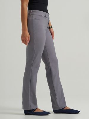 Secretly Shapes Straight Leg Pant:Boulder Grey:12:M alternative view 3