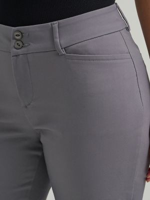 Secretly Shapes Straight Leg Pant:Boulder Grey:12:M alternative view 5