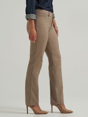 Secretly Shapes Straight Leg Pant:Light Fawn:8:M alternative view 3