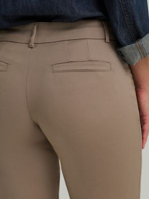 Secretly Shapes Straight Leg Pant:Light Fawn:8:M alternative view 4