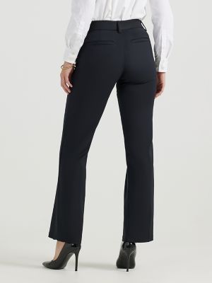 Women's Ultra Lux with Flex Motion Regular Fit Trouser Pant in Black alternative view 2