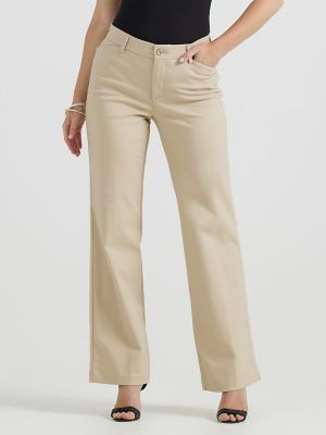 Women's Ultra Lux with Flex Motion Regular Fit Trouser Pant in Bunglow Khaki alternative view