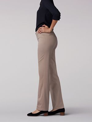 lee mid rise straight leg pants