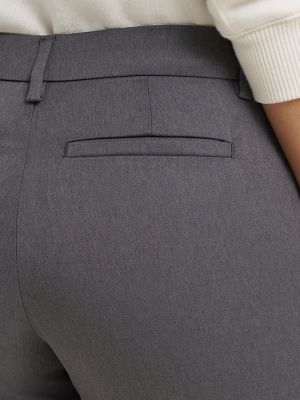 Wrinkle Free Relaxed Straight Leg Pant:Charcoal:18:M alternative view 4