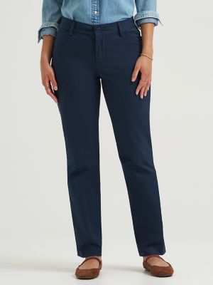 Wrinkle Free Relaxed Fit Pant:Imperial Blue:12:S alternative view
