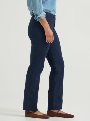 Wrinkle Free Relaxed Fit Pant:Imperial Blue:12:S alternative view 3