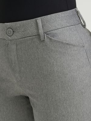 Women&rsquo;s Wrinkle Free Relaxed Fit Straight Leg Pant in Ash Heather